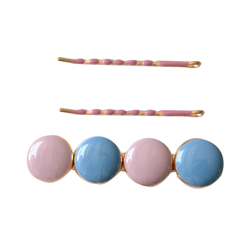 星星滴釉泫雅风皇冠一字夹包邮