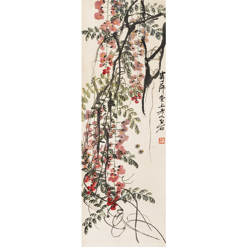 名画复制品齐白石国画装饰画