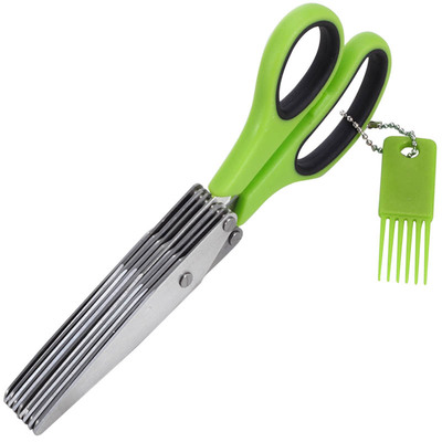 独特5层7层辅食葱花剪碎纸保密剪