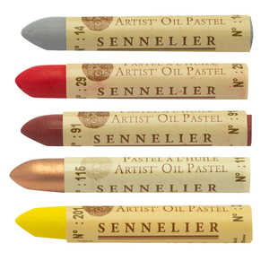 法国SENNELIER申内利尔 油画棒油性粉彩 常用色 路正先 插画创作