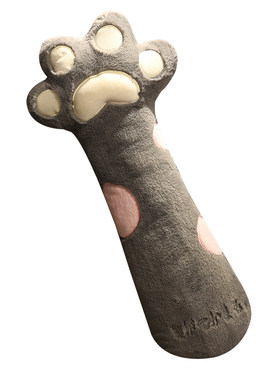 猫爪床上玩偶娃娃创意长条抱枕