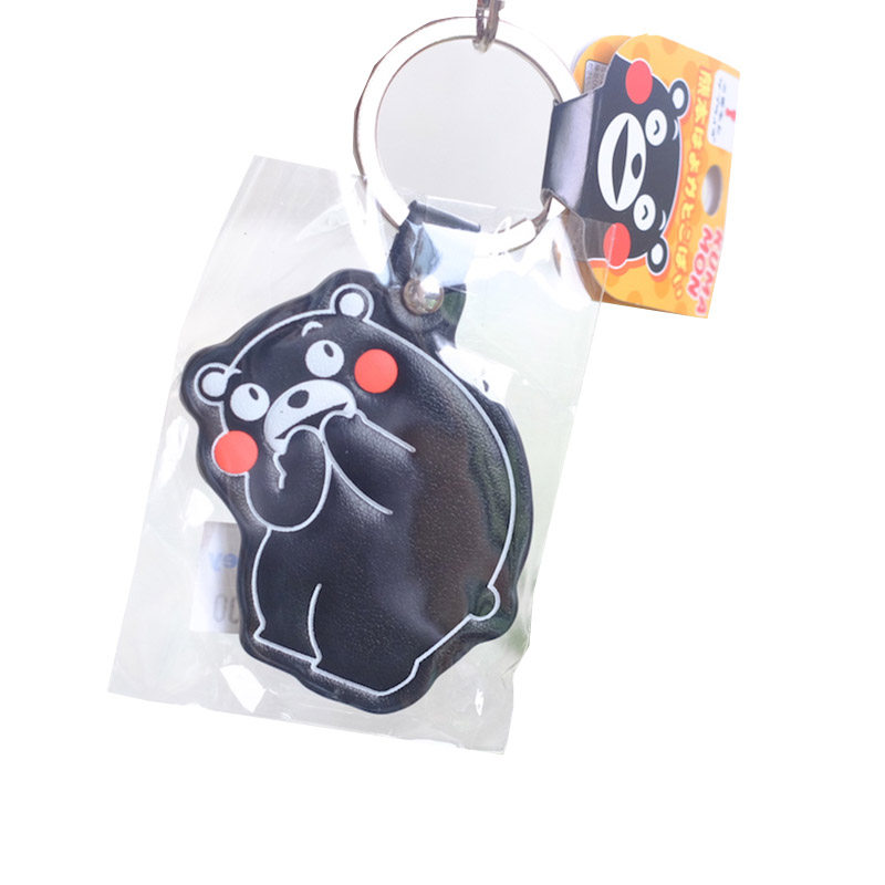 现货 日本正品 熊本熊 kumamon 钥匙圈 PU皮革钥匙扣 通贩款挂件