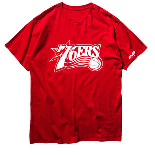 费城76人篮球训练服运动衫夏季男装mvp艾佛森短袖T恤3号球衣服