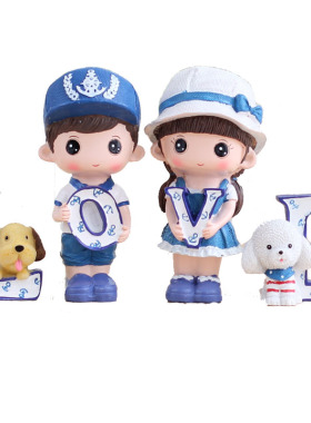 love树脂海军手机店柜台橱窗摆件