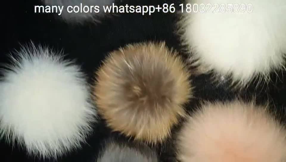 with pom snap fur pom Ball Fur Pom Pom Snap Puff Fur Raccoon Ball Real With