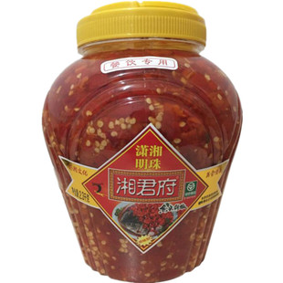 一件包邮湘君府鱼头剁椒酱餐饮家用实惠装2.3Kg桶装正宗蒜蓉剁椒