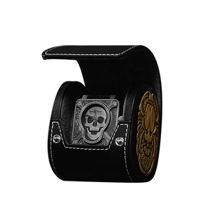 真皮表盒名表收纳盒便携式表包手表袋鸵鸟皮腕表包手表雕花收藏盒