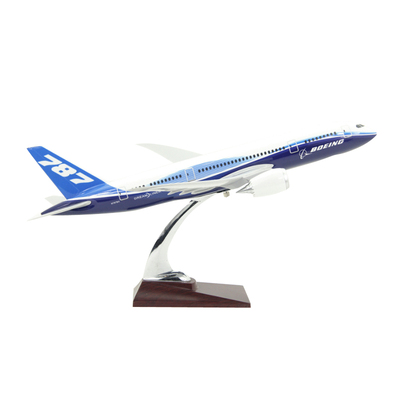 飞机模型波音B787-8原机型客机礼品摆件仿真航模树脂材质43厘米