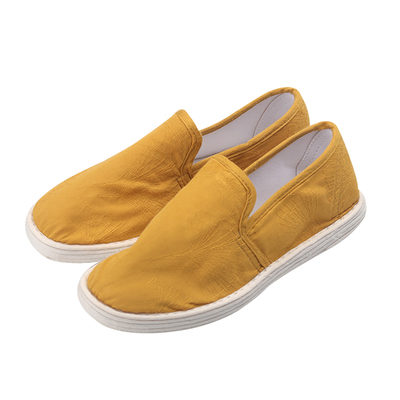 百搭布鞋纯手工姜黄色时尚款