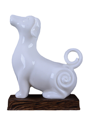 德化十二生肖龙蛇摆件