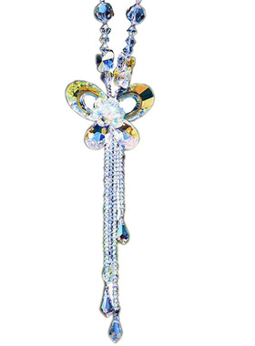 凤凰于飞蝴蝶流苏配饰超闪项链