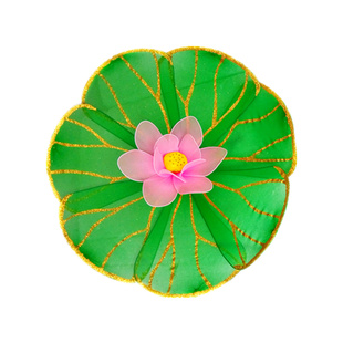 丝网花又见江南雨舞蹈演出道具伞舞台装饰手拿带杆金边荷花荷叶