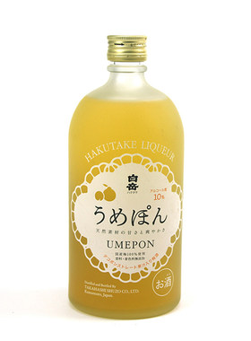 日本进口果酒10度白岳牌桔味梅酒720ml瓶装配制酒梅子酒 正品特价
