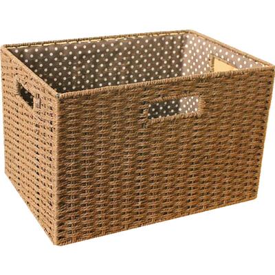 手工编织储物箱零食收纳盒无盖