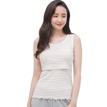 哺乳背心式吊带纯棉免穿文胸喂奶衣1