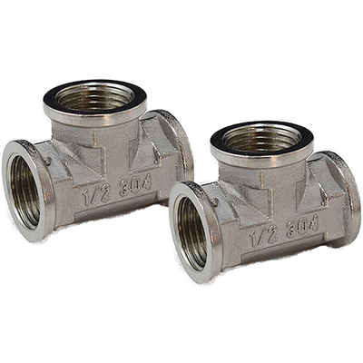 明哲不锈钢接头内外丝三通弯头对丝直接4分螺纹自来水管外丝配件