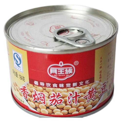 贝王族香焖茄汁黄豆184g*10盒装 即食蔬菜罐头包邮