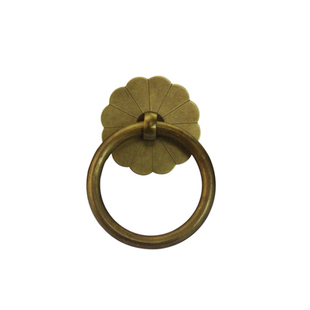 铜拉环中式仿古纯铜家具柜门圆环铜环抽屉中药柜橱柜简约拉手把手