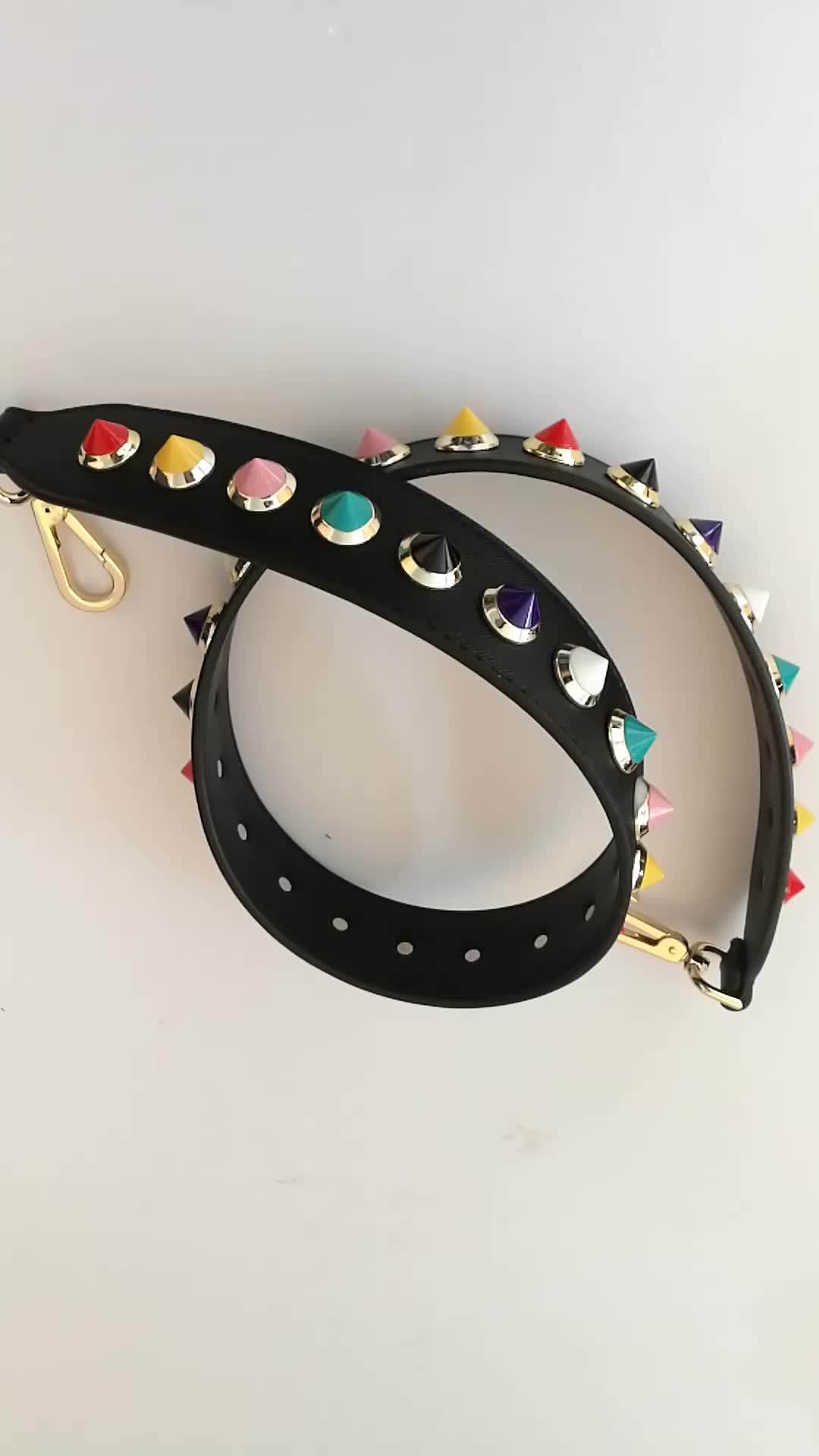 Bag Accessories Hanger Straps Stud Ornament Rivet Pu Leather Bag Ladies