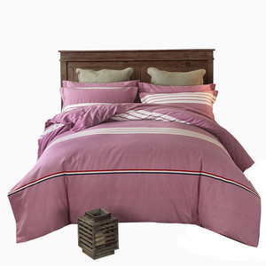 高端全棉加厚四件套100%纯棉床单被套三件套单双人1.8m床上用品