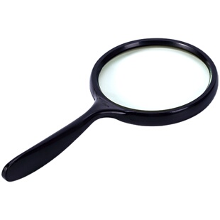 申宏手持式老年人用放大镜大镜面100MM高倍高清10高倍数老人儿童阅读鉴定扩大镜10方大镜20便携式1000特大60