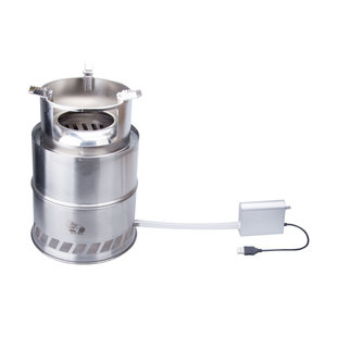 游者鼓风柴火炉户外防风便携自驾旅行野餐炊炉木柴气化炉野外炉头