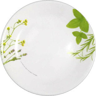 美国进口康宁耐热玻璃餐具欧洲香草深浅盘汤碟鱼盘分割分餐盘果盘