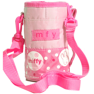 3208米菲儿童保温杯套水壶水杯套杯子保护套500ml通用带提绳斜挎