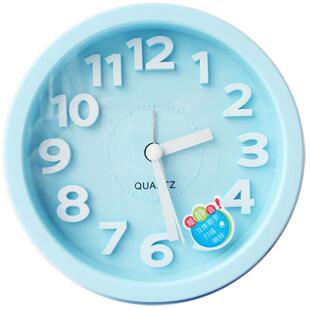 传光立体静音学生床头小闹钟 艺术个性创意简约时尚可爱儿童钟表