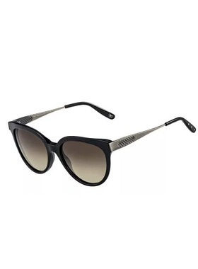 美国BOTTEGA VENETA BV245渐变片金属腿猫眼女太阳镜墨镜