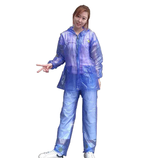 雨衣雨裤套装成人男女防水全身分体防寒户外透明薄款超轻野趣通用