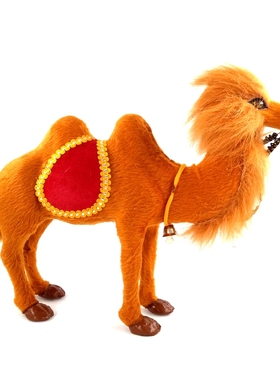 仿真小骆驼动物民族工艺品模型