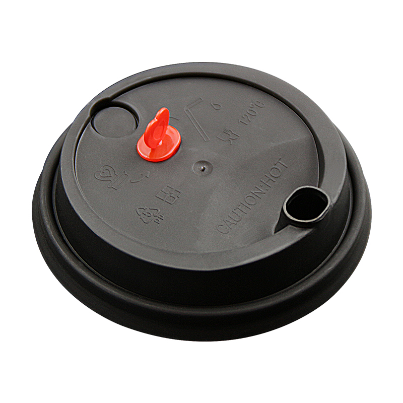 90口径奶茶杯盖防漏磨砂盖带红星95球盖奶茶杯子防漏盖一次性杯盖
