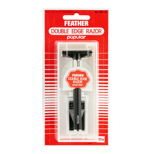 Feather-日本羽毛 popular 蝶式 手动刮胡不锈钢双刃安全剃须刀