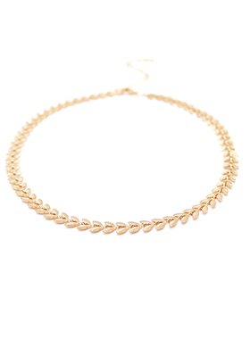 小众ins金色麦穗项链女超仙短款