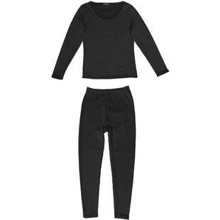 猫人保暖内衣套装加绒纯棉加厚情侣款男士女士棉绒秋衣秋裤热力绒