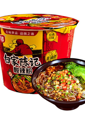 白家陈记酸辣粉肥肠粉四川桶装