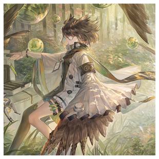 【现货】明日方舟赫默魔法森林色纸明信片 莱茵生命 游戏同人周边