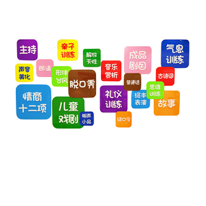 辅导班艺术培训立体亚克力墙贴