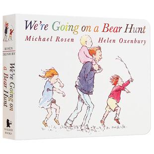 英文原版绘本 We're Going on a Bear Hunt 我们一起去猎熊 纸板书绘本 廖彩杏书单 儿童绘本 儿童学习英文版 图画故事书