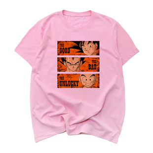 2019潮流原创设计七龙珠 赛亚人 孙悟空T恤男女圆领休闲夏季夏季