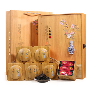 大红袍礼盒装 新茶叶浓香型木制礼盒装 过节商务年货茶礼送礼