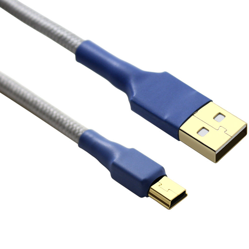 阿米洛机械键盘线 mini usb数据线  尼龙编织线 客制化数据线