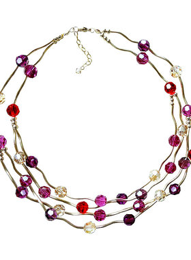 流星项链奥地利水晶女晚礼服璀璨