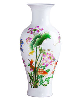 景德镇陶瓷器古典粉彩花瓶摆件