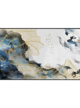 欧式风轻奢沙发背景墙艺术装饰画