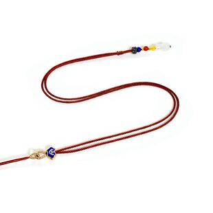 手工编织吊坠挂件绳子黄金蜜蜡水晶项链挂绳锁骨链细绳挂玉绳diy