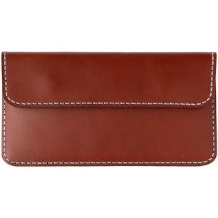 真皮横款手机腰包 手工头层牛皮简约男士手机包 支持企业批量定制