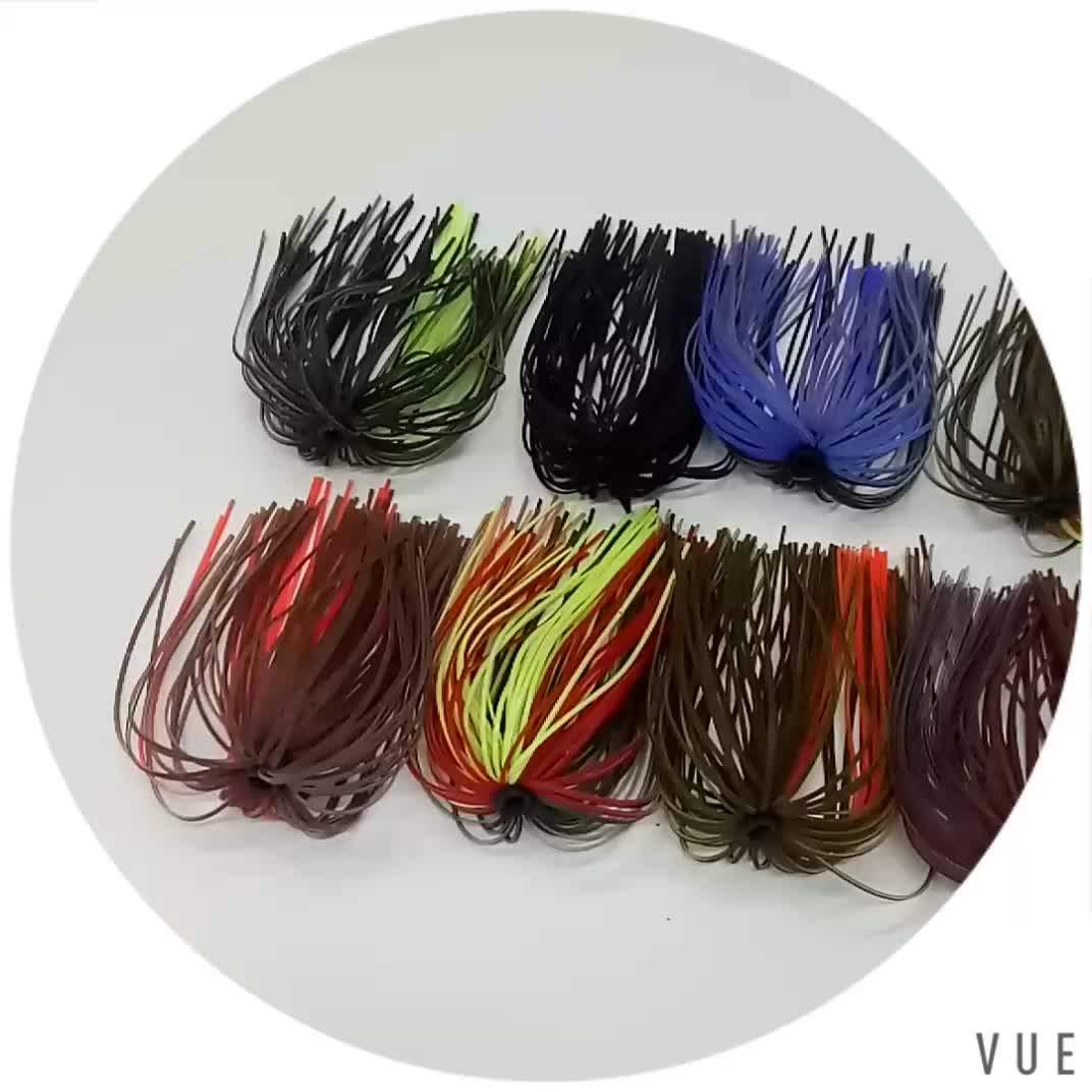Wholesale Silicone Jig Skirt Material,Bass Jig Skirts,Replacement Jig