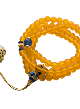 简修行黄琉璃手串佛珠